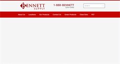 Desktop Screenshot of bennettsupply.com