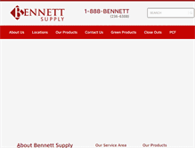 Tablet Screenshot of bennettsupply.com